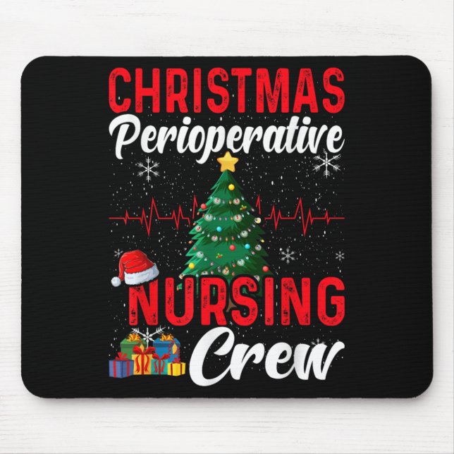 Alfombrilla De Ratón Perioperative Nurse Pre Op Nursing Christmas Crew  (Frente)