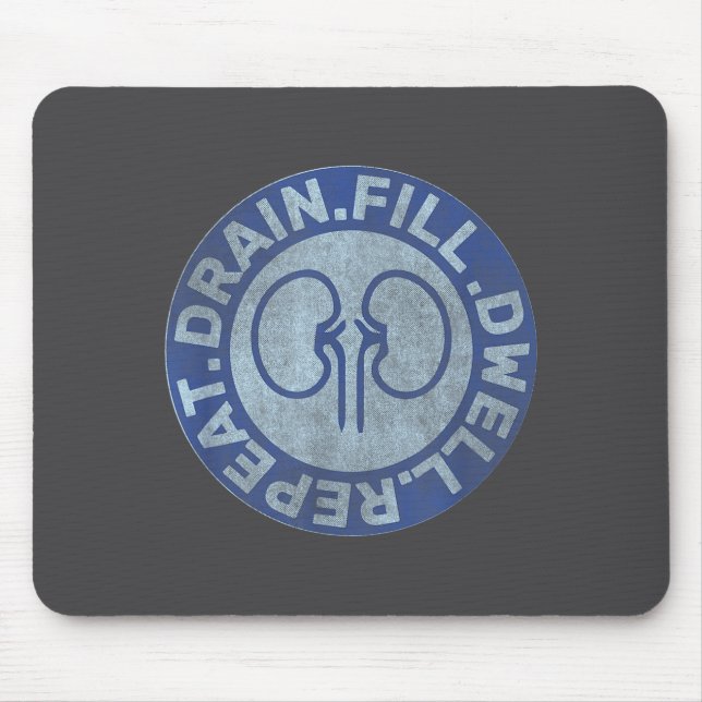 Alfombrilla De Ratón Peritoneal Dialysis Nurse Funny Quote - Black, Uni (Frente)