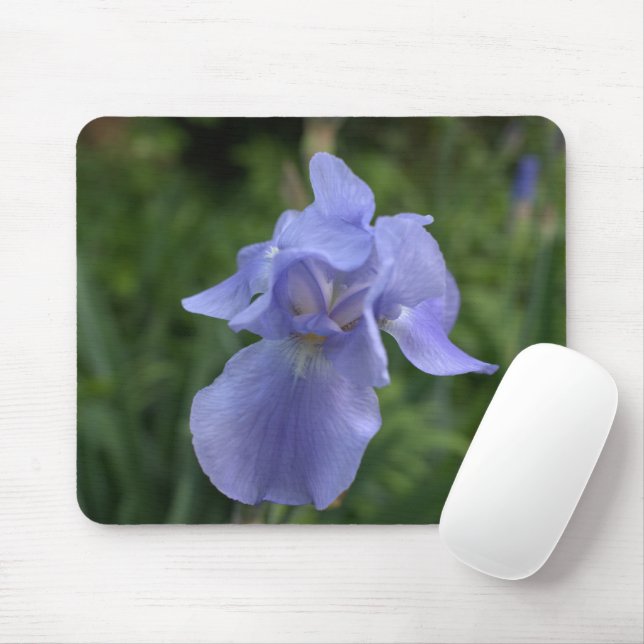 Alfombrilla De Ratón Periwinke Blue Iris Mousepad (Con ratón)