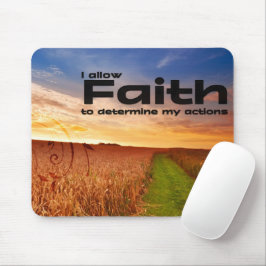 Alfombrilla De Ratón "Permito la fe" Motivación Afirmación