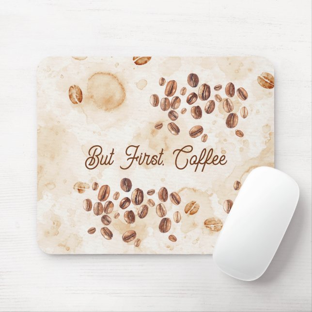 Alfombrilla De Ratón Pero Primero, Café (Con ratón)