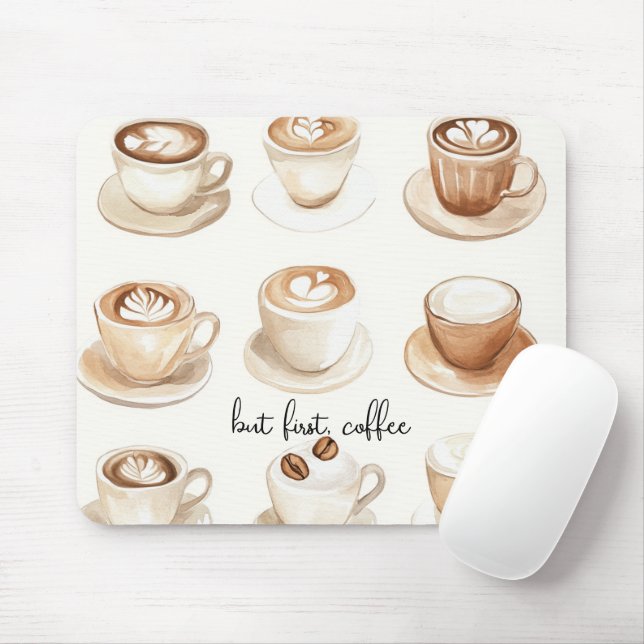 Alfombrilla De Ratón Pero Primero, Tazas de Café (Con ratón)
