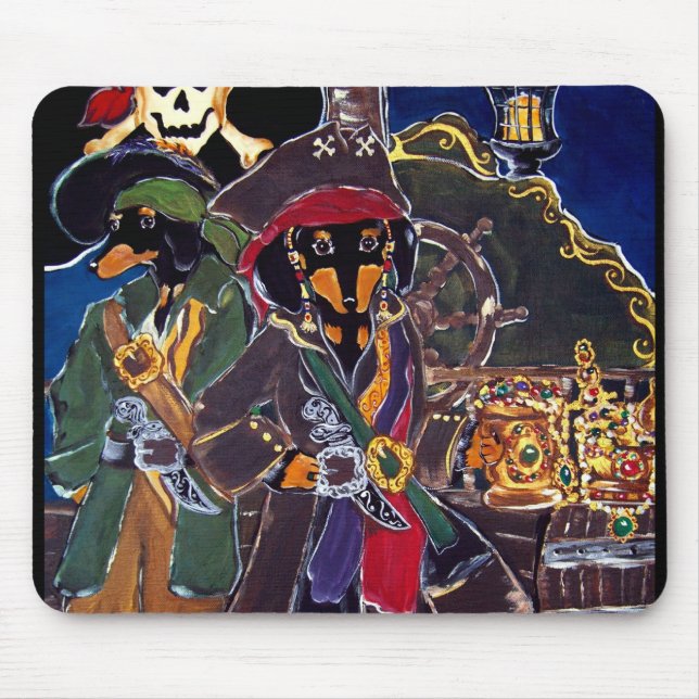 Alfombrilla De Ratón Perras Piratas (Frente)