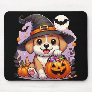 Alfombrilla De Ratón Perrito de Halloween adorable