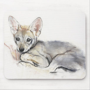 Alfombrilla De Ratón Perrito de lobo árabe encrespado 2009