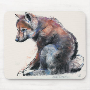 Alfombrilla De Ratón Perrito de lobo polaco 2001