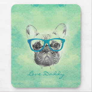Alfombrilla De Ratón Perrito de moda de Guay vintage francés bulldog