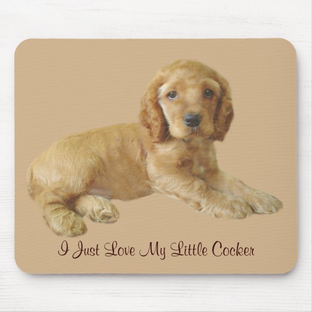 Alfombrilla De Ratón Perrito Mousepad de cocker spaniel (Frente)