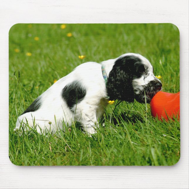 Alfombrilla De Ratón Perrito Mousepad de cocker spaniel del inglés (Frente)