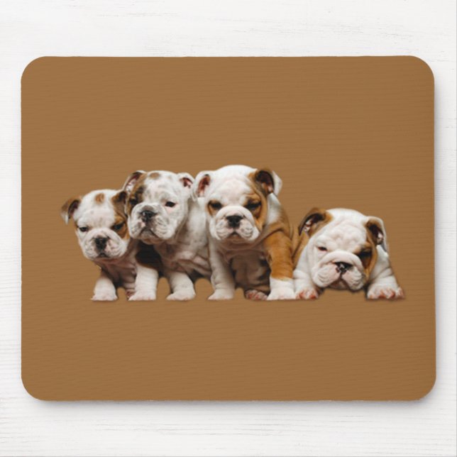 Alfombrilla De Ratón Perritos Mousepad del bulldog (Frente)