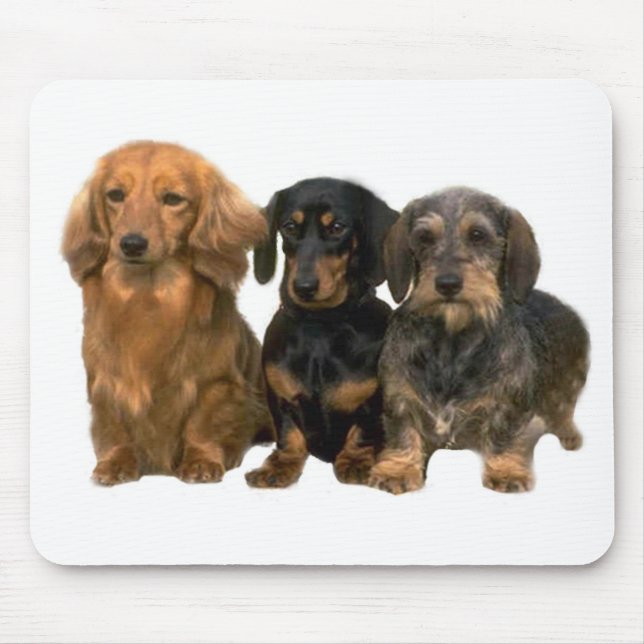 Alfombrilla De Ratón Perritos Mousepad del Dachshund (Frente)