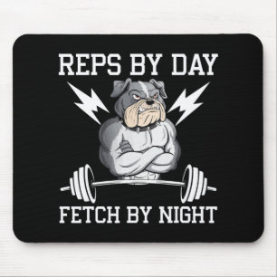 Alfombrilla De Ratón Perro Amante Bodybuilder Ropa de Gimnasio Fitness