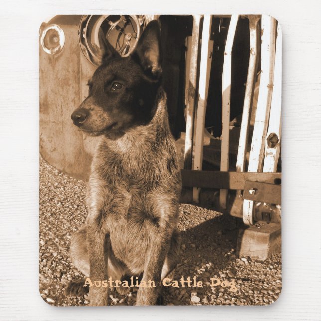Alfombrilla De Ratón Perro australiano Mousepad #2 del ganado (Frente)