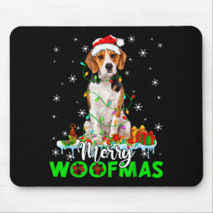 Alfombrilla De Ratón Perro Beagle Alegre Woofmas Luces Divertidas de Na