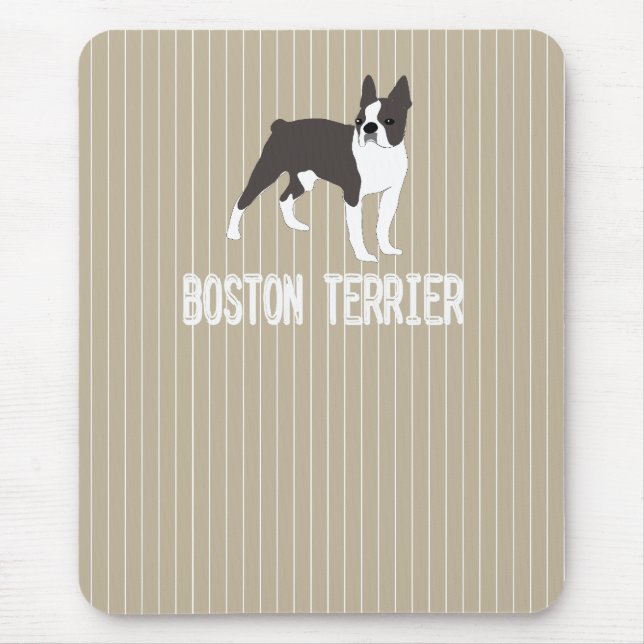 Alfombrilla De Ratón perro-Boston Terrier (Frente)