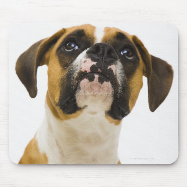 Alfombrilla De Ratón Perro Boxer mirando (Frente)