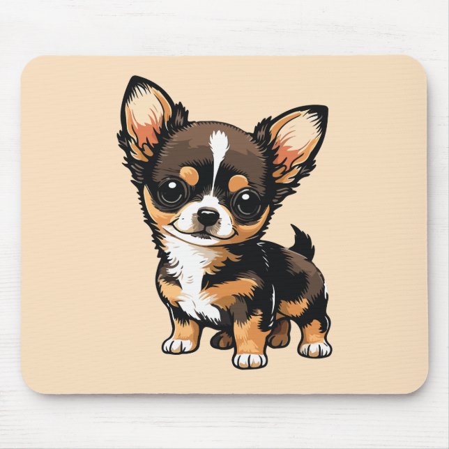 Alfombrilla De Ratón Perro Chihuahua  (Frente)