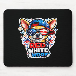Alfombrilla De Ratón Perro chihuahua divertido rojo blanco y guau patri