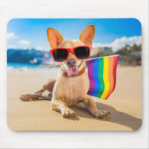 Alfombrilla De Ratón Perro Chihuahua en la playa