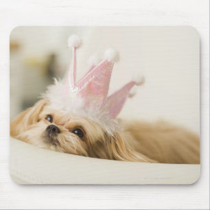 Alfombrilla De Ratón Perro con corona
