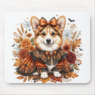 ALFOMBRILLA DE RATÓN PERRO CORGI GALÉS CON DISFRAZ DE HALLOWEEN ADORABL