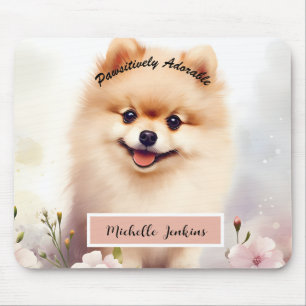 Alfombrilla De Ratón Perro Cute, Pomerania