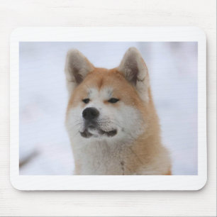 Alfombrilla De Ratón Perro de Akita Inu que parece serio