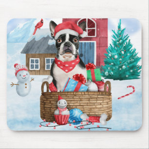 Alfombrilla De Ratón Perro de Boston Terrier en la Casa de Perros de Na