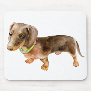 Alfombrilla De Ratón Perro de cachorro adorno de regalo Dachshund