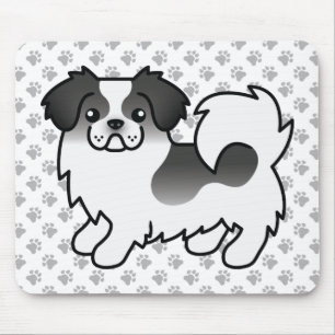 Alfombrilla De Ratón Perro De Dibujos Animados Lindo Spaniel Tibetano D