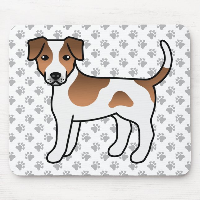 Alfombrilla De Ratón Perro de granja danés-sueco marrón perro de dibujo (Frente)