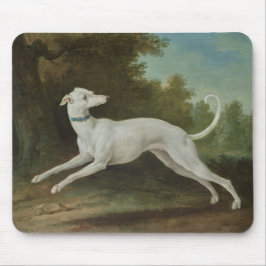 Alfombrilla De Ratón Perro de Greyhound blanco (por Jean-Baptiste Oudry