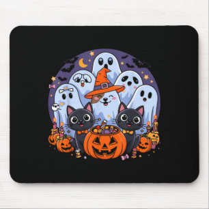 Alfombrilla De Ratón Perro de Halloween Fantasma Divertido Perro de Hal