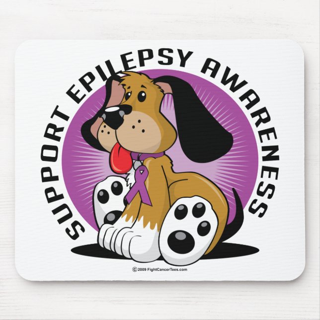 Alfombrilla De Ratón Perro de la epilepsia (Frente)