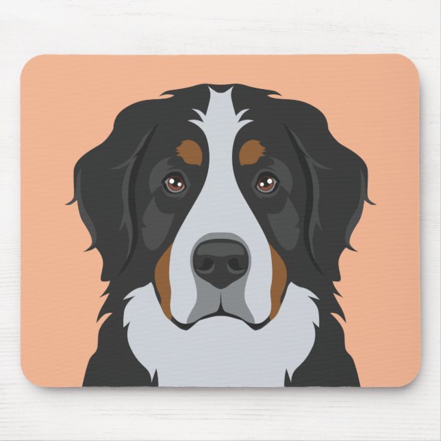 Alfombrilla De Ratón Perro de montaña de Bernese (Frente)
