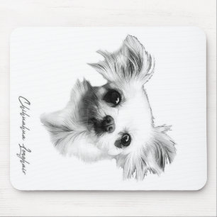 Alfombrilla De Ratón Perro de pelo largo de Chihuahua_Dog Lover