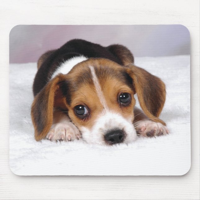 Alfombrilla De Ratón Perro de perrito del beagle (Frente)