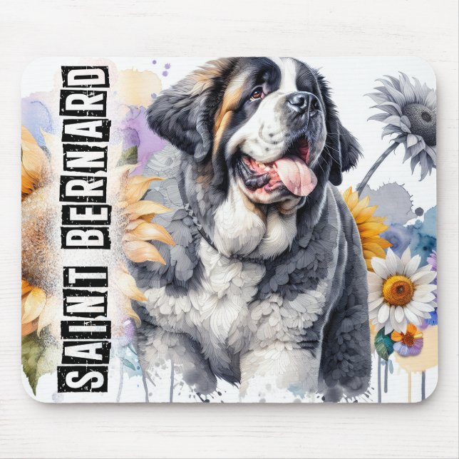 Alfombrilla De Ratón Perro de San Bernardo (Frente)