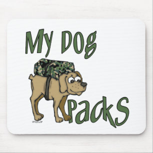 Alfombrilla De Ratón Perro del campamento