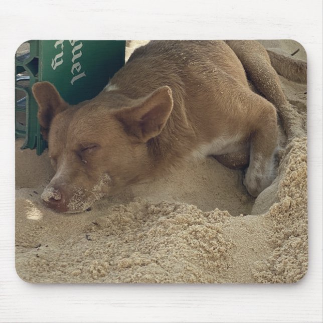 Alfombrilla De Ratón Perro dormido (Frente)