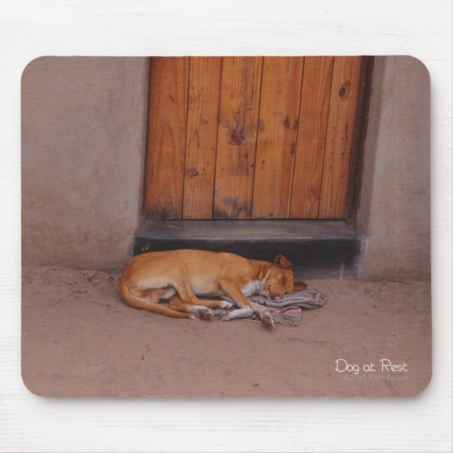 Alfombrilla De Ratón Perro en Reposo (Frente)