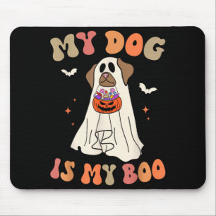 Alfombrilla De Ratón Perro Es Boo Fantasma Espeluznante Halloween Amant