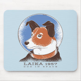 Alfombrilla De Ratón Perro espacial soviético Laika 1957