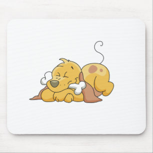 Alfombrilla De Ratón Perro feliz con las camisetas y los regalos del