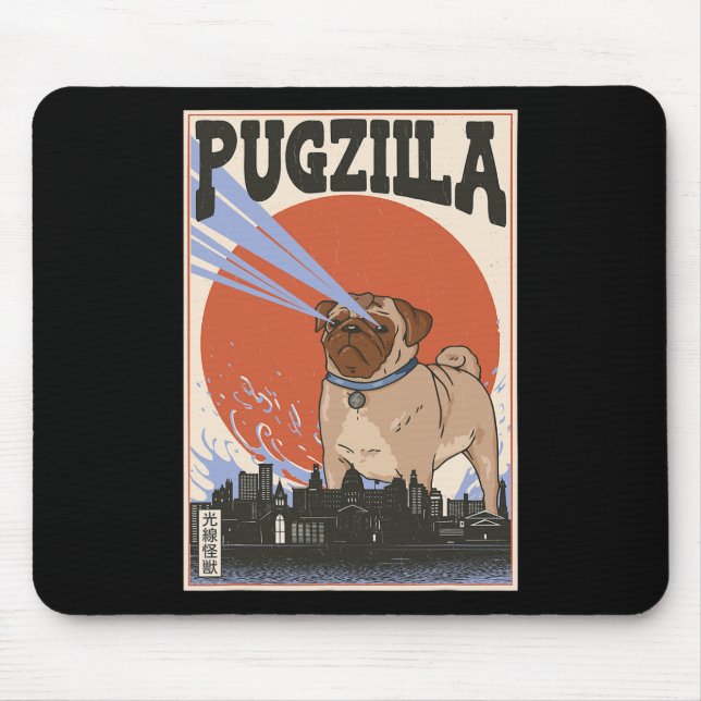 Alfombrilla De Ratón Perro gigante Doggy City Animal Lover Bulldog Perr (Frente)
