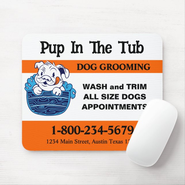 Alfombrilla De Ratón Perro Grooming (Con ratón)