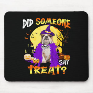 Alfombrilla De Ratón Perro Halloween ¿Alguien dijo trato?