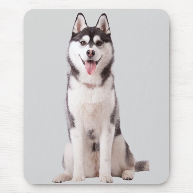 Alfombrilla De Ratón Perro Husky Siberiano (Frente)