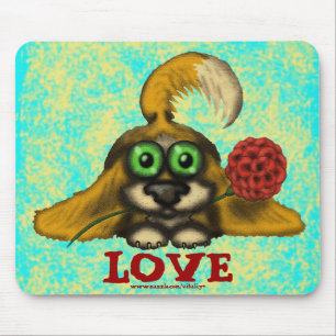 Alfombrilla De Ratón Perro lindo divertido con diseño del mousepad de