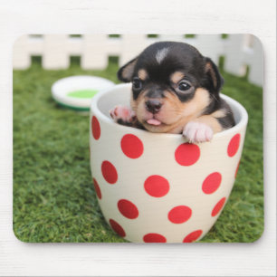 Alfombrilla De Ratón Perro lindo en la taza